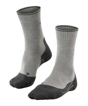 Falke TK2 Explore Wool Silk Trekking Socks Sokken Heren Grijs | SBY-380256