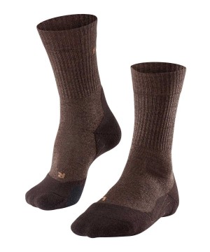 Falke TK2 Explore Wool Trekking Socks Sokken Heren Bruin | QOZ-841263