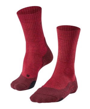 Falke TK2 Explore Wool Trekking Socks Sports Socks Dames Rood | TAY-256740