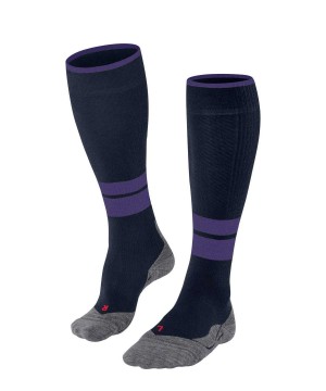 Falke TK Compression Energy Trekking Knee-high Socks Sports Socks Dames Blauw | STX-645837