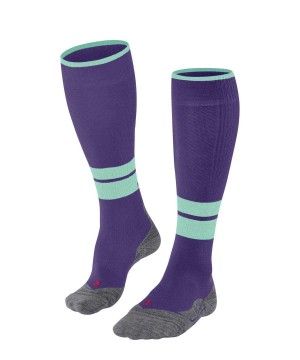 Falke TK Compression Energy Trekking Knee-high Socks Sports Socks Dames Paars | EQT-965107