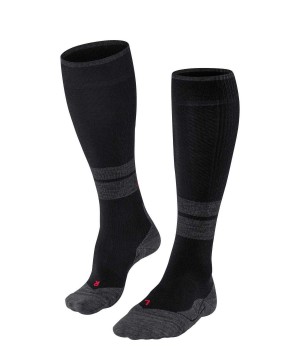 Falke TK Compression Energy Trekking Knee-high Socks Sports Socks Dames Zwart | DPL-381904