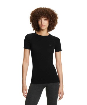 Falke T-Shirt Wool-Tech Light Overhemd Met Korte Mouwen Dames Zwart | FEW-492678