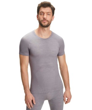 Falke T-Shirt Wool-Tech Light Overhemd Met Korte Mouwen Heren Grijs | JEZ-249163