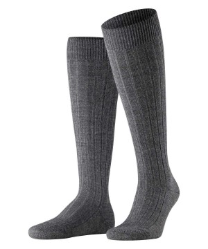 Falke Teppich im Schuh Knee-high Socks Sokken Heren Grijs | AEJ-752148