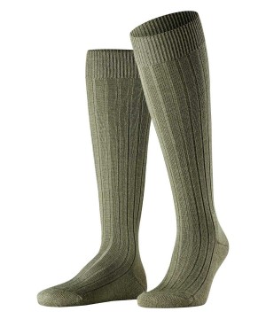 Falke Teppich im Schuh Knee-high Socks Sokken Heren Groen | EDV-748235