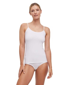 Falke Top Round-neck Daily Climate Control Bras & Tops Dames Wit | CKM-705813