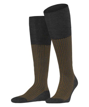 Falke Uptown Tie Knee-high Socks Sokken Heren Grijs | PHQ-943718