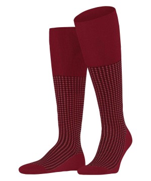 Falke Uptown Tie Knee-high Socks Sokken Heren Rood | ZMY-537164