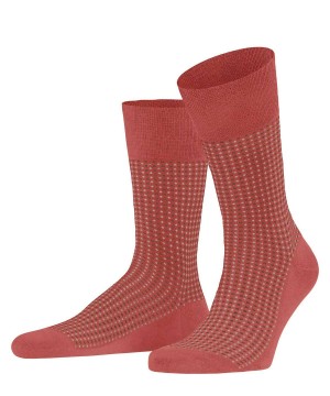 Falke Uptown Tie Socks Sokken Heren Rood | QPM-351847