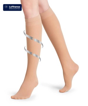 Falke Vitalize 40 DEN Knee-high Socks Sokken Dames Beige | CYS-541378