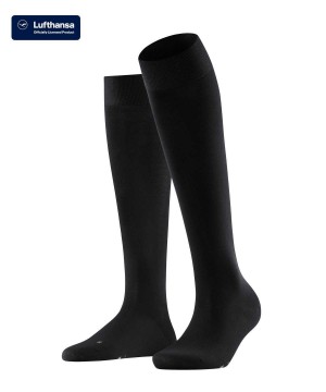 Falke Vitalizer Knee-high Socks Sokken Dames Zwart | HLO-741829