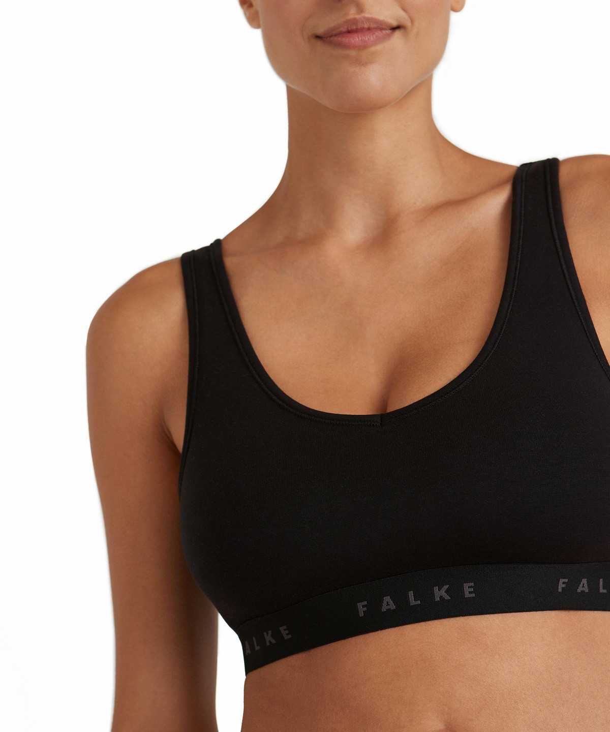 Falke 2-Pack Bustier Daily Comfort Bras & Tops Dames Zwart | VZP-876059