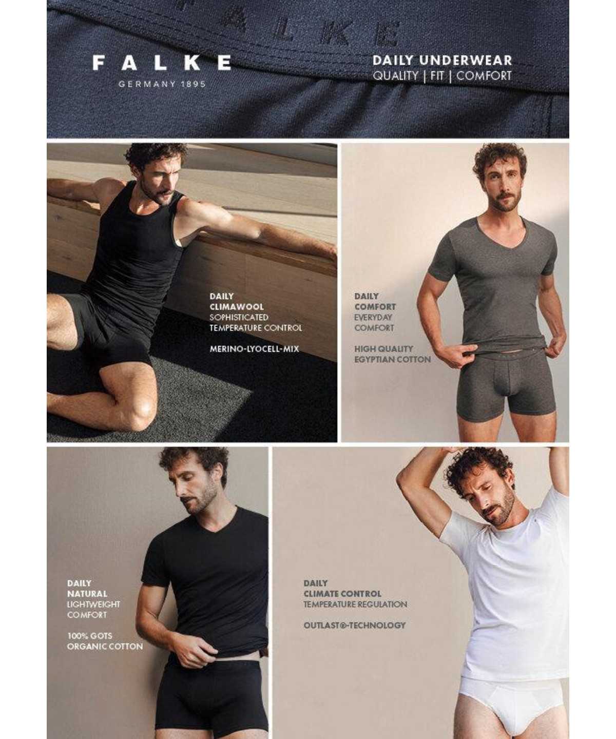 Falke 2-Pack T-Shirt V-neck Daily Comfort Overhemd Met Korte Mouwen Heren Zwart | YKM-362540