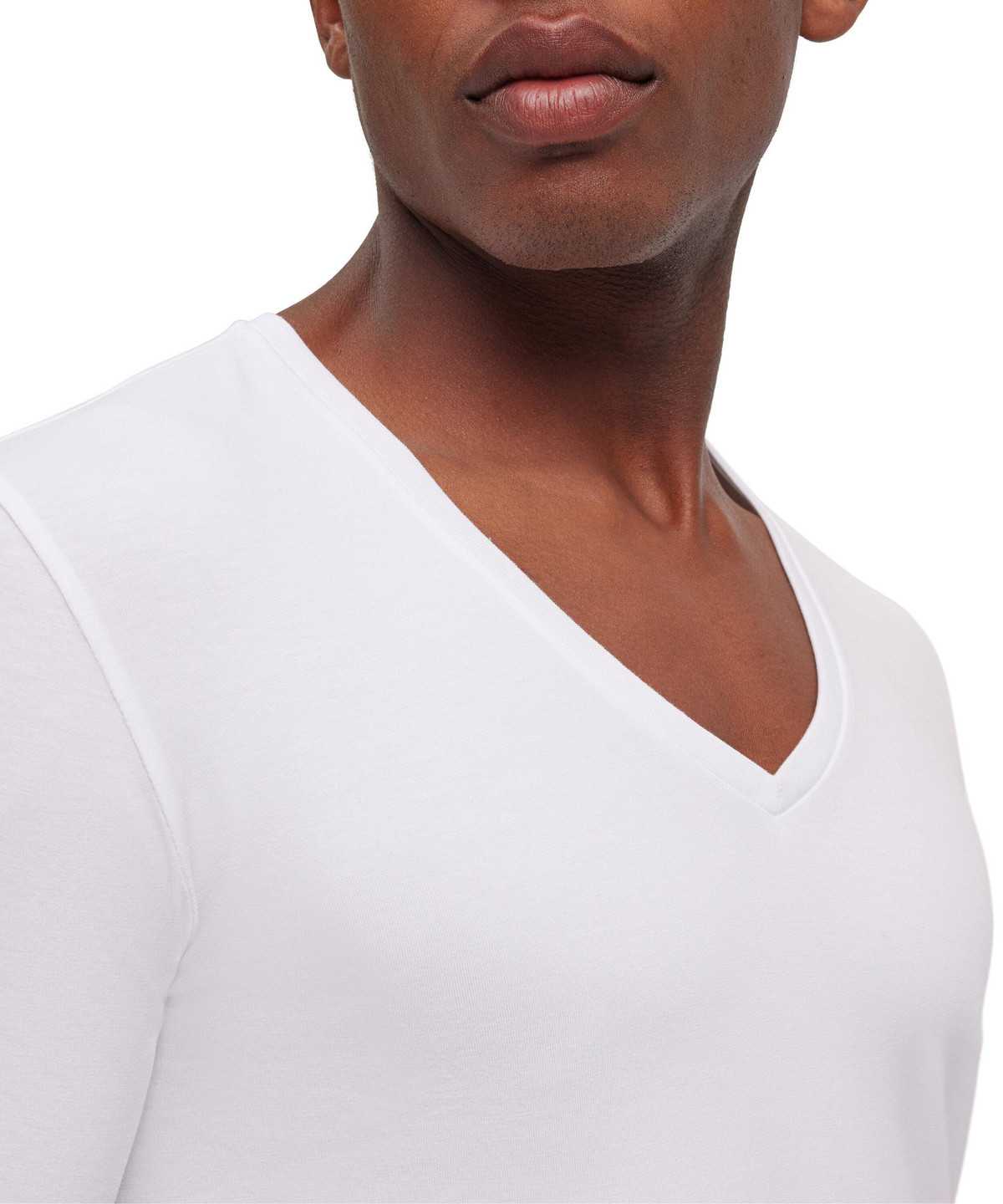 Falke 2-Pack T-Shirt V-neck Daily Comfort Overhemd Met Korte Mouwen Heren Wit | OBG-857432