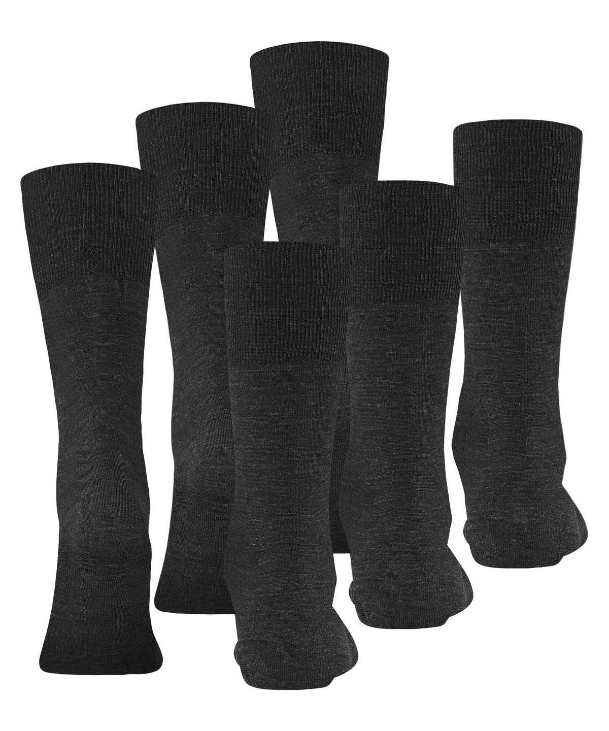 Falke Airport 3-Pack Socks Sokken Heren Grijs | AFU-879052