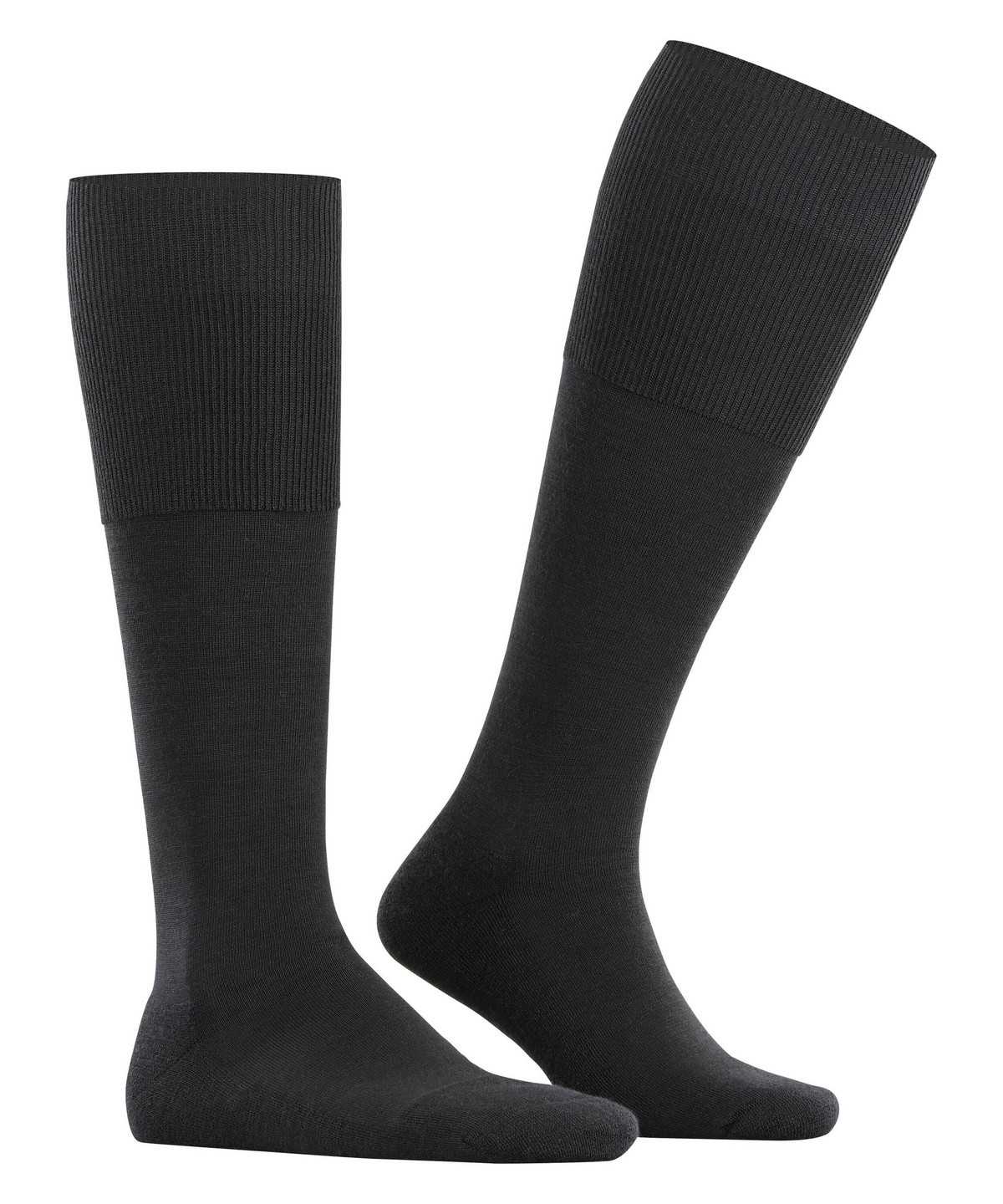 Falke Airport Plus Knee-high Socks Sokken Heren Zwart | MKO-289547