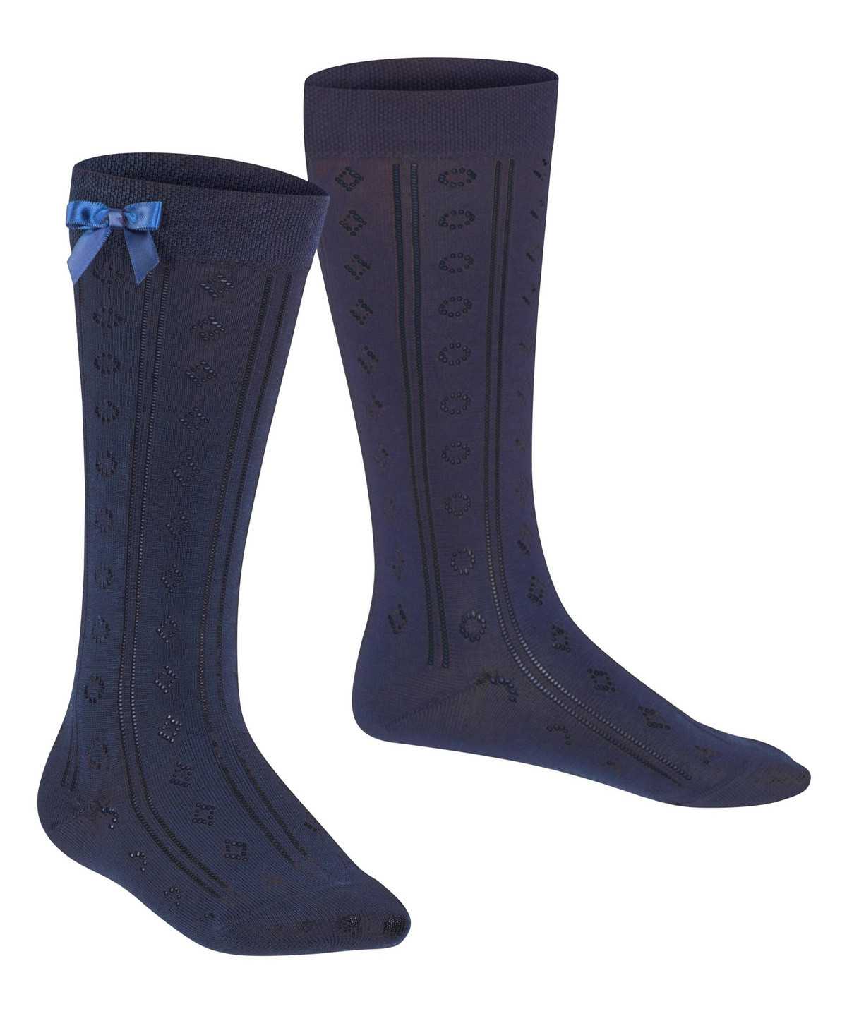 Falke Ajour Knee-high Socks Sokken Kinderen Blauw | FJS-210857