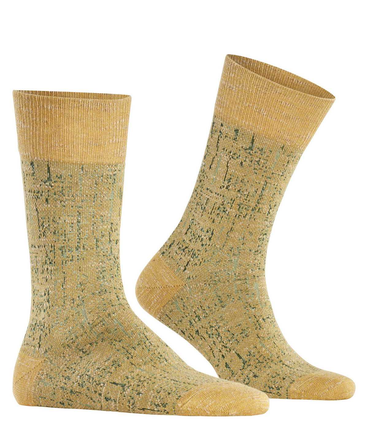 Falke Artisanship Socks Sokken Heren Geel | NYK-526780