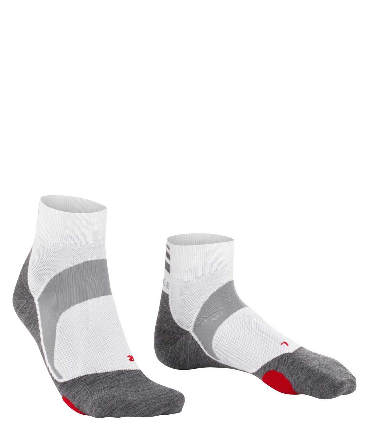 Falke BC5 Endurance Biking Short sock Sports Socks Dames Wit | UNV-689034