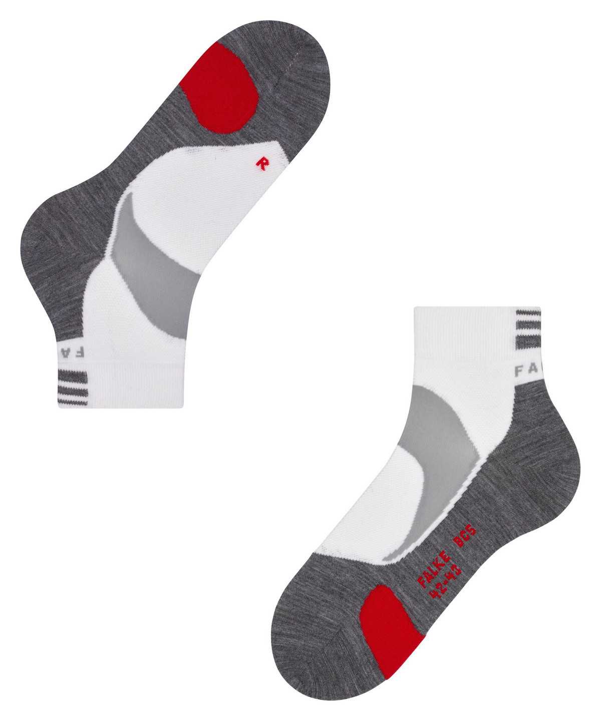 Falke BC5 Endurance Biking Short sock Sports Socks Dames Wit | UNV-689034