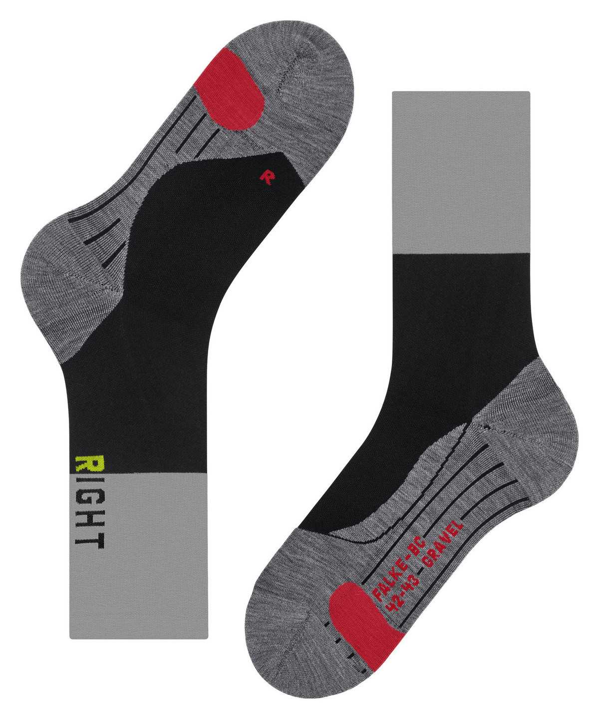 Falke BC Gravel Biking Socks Sokken Heren Zwart | DNX-017694