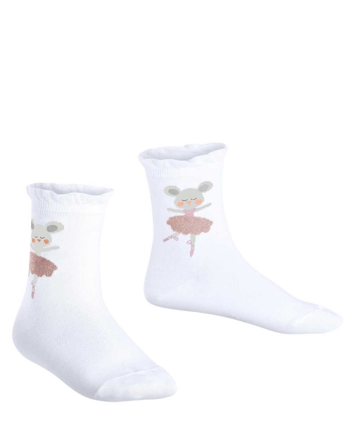 Falke Ballerina Mouse Socks Sokken Kinderen Wit | KXT-237650