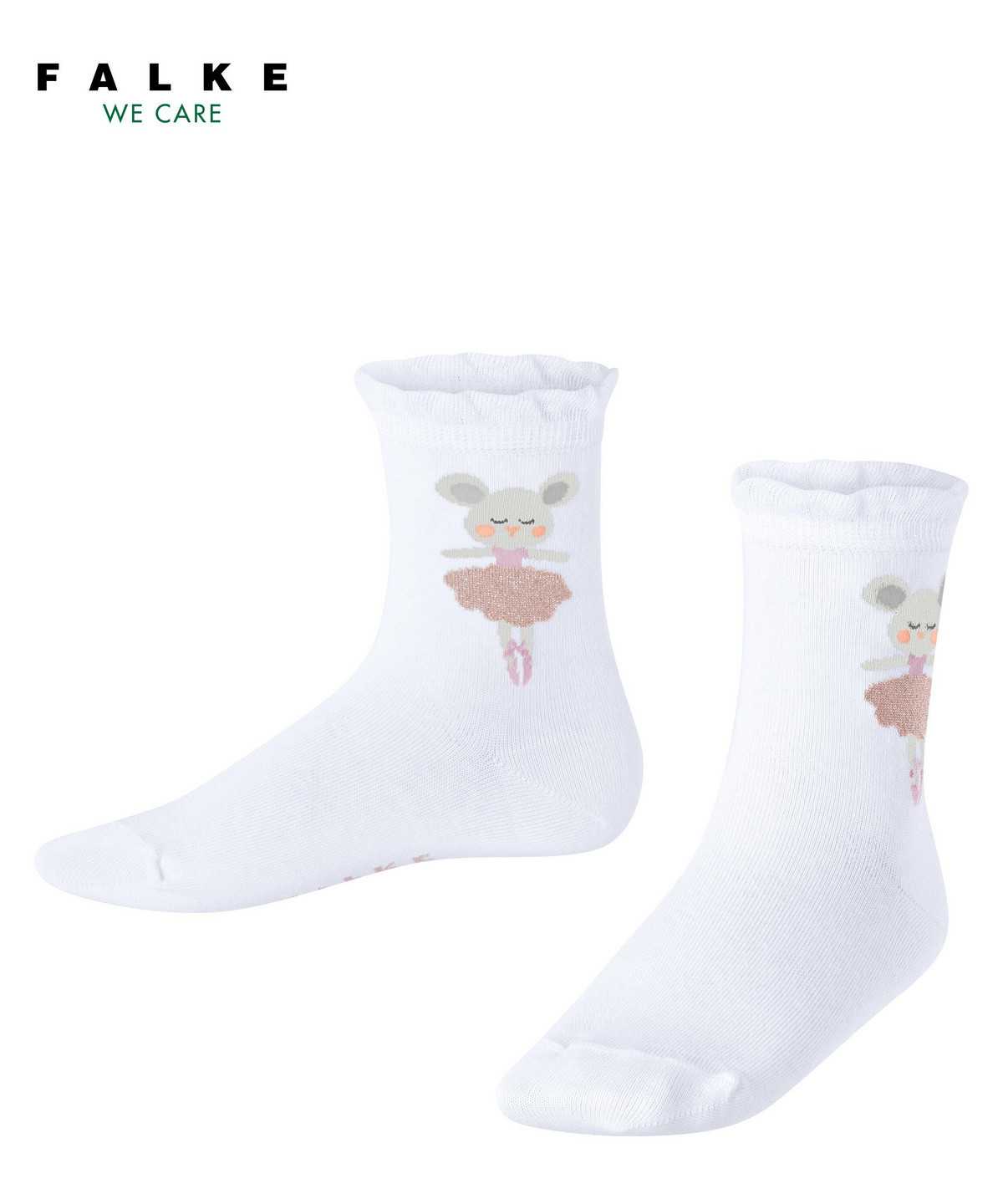 Falke Ballerina Mouse Socks Sokken Kinderen Wit | KXT-237650