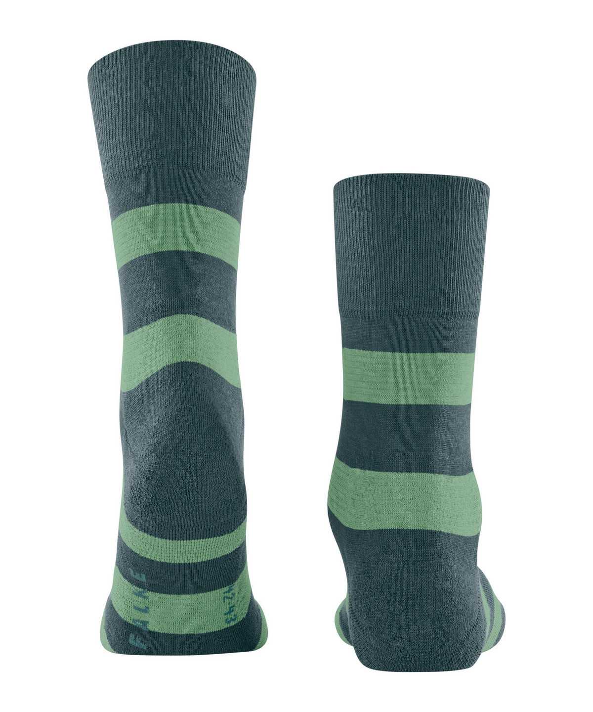 Falke Block Stripe Socks Sokken Dames Groen | MPU-614932