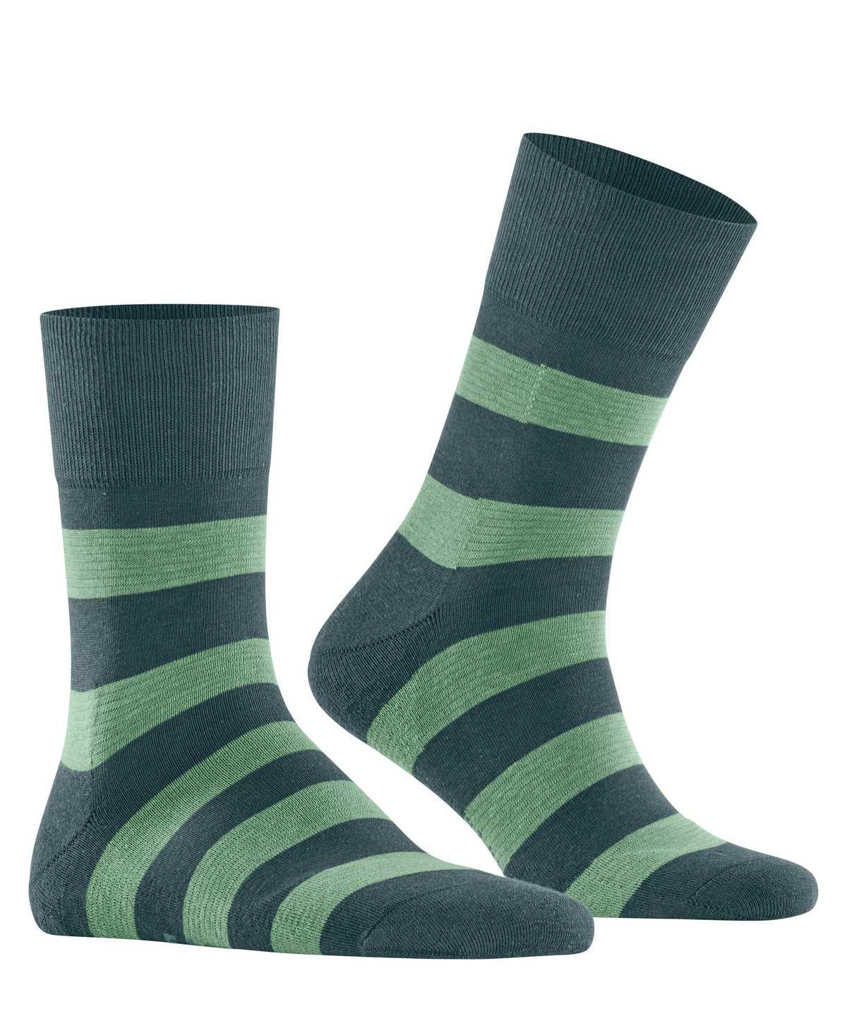 Falke Block Stripe Socks Sokken Dames Groen | MPU-614932