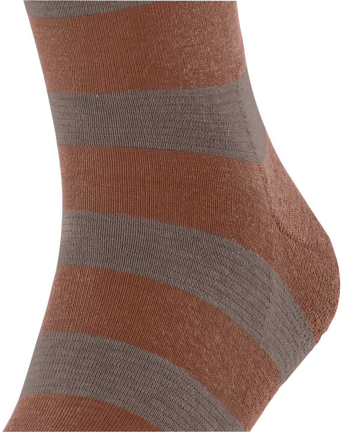 Falke Block Stripe Socks Sokken Heren Bruin | WUQ-840135