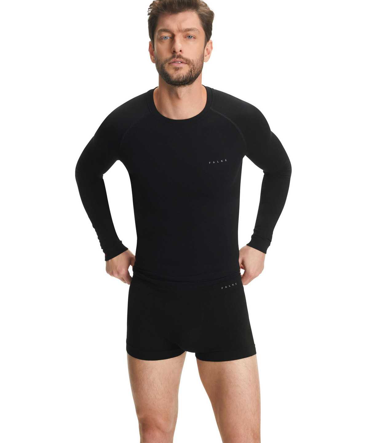 Falke Boxer Wool-Tech Light Boxer & Slips Heren Zwart | TIL-024793