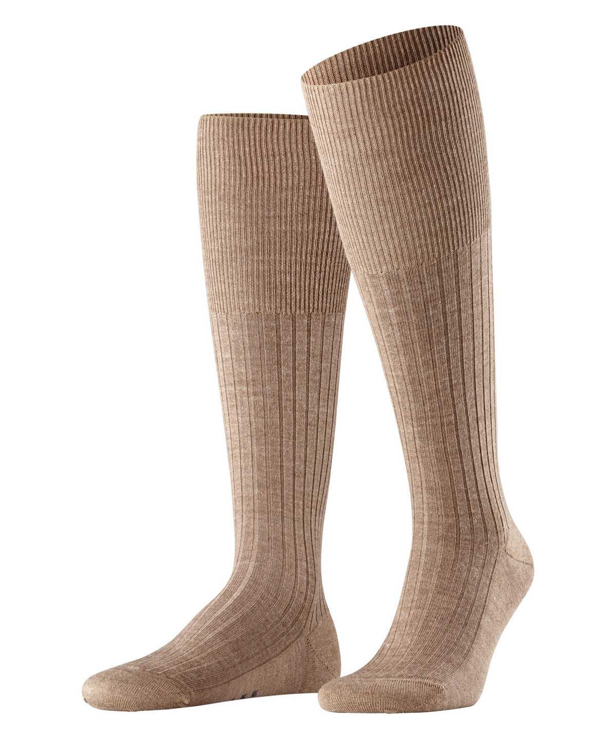 Falke Bristol Pure Knee-high Socks Sokken Heren Bruin | ABO-736580