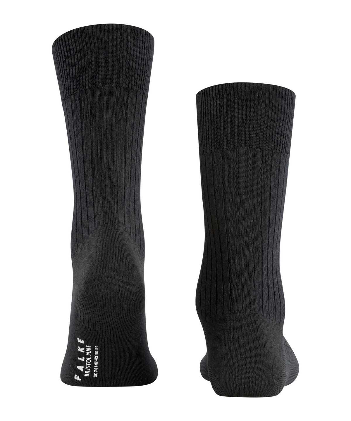 Falke Bristol Pure Socks Sokken Heren Zwart | LIJ-102573