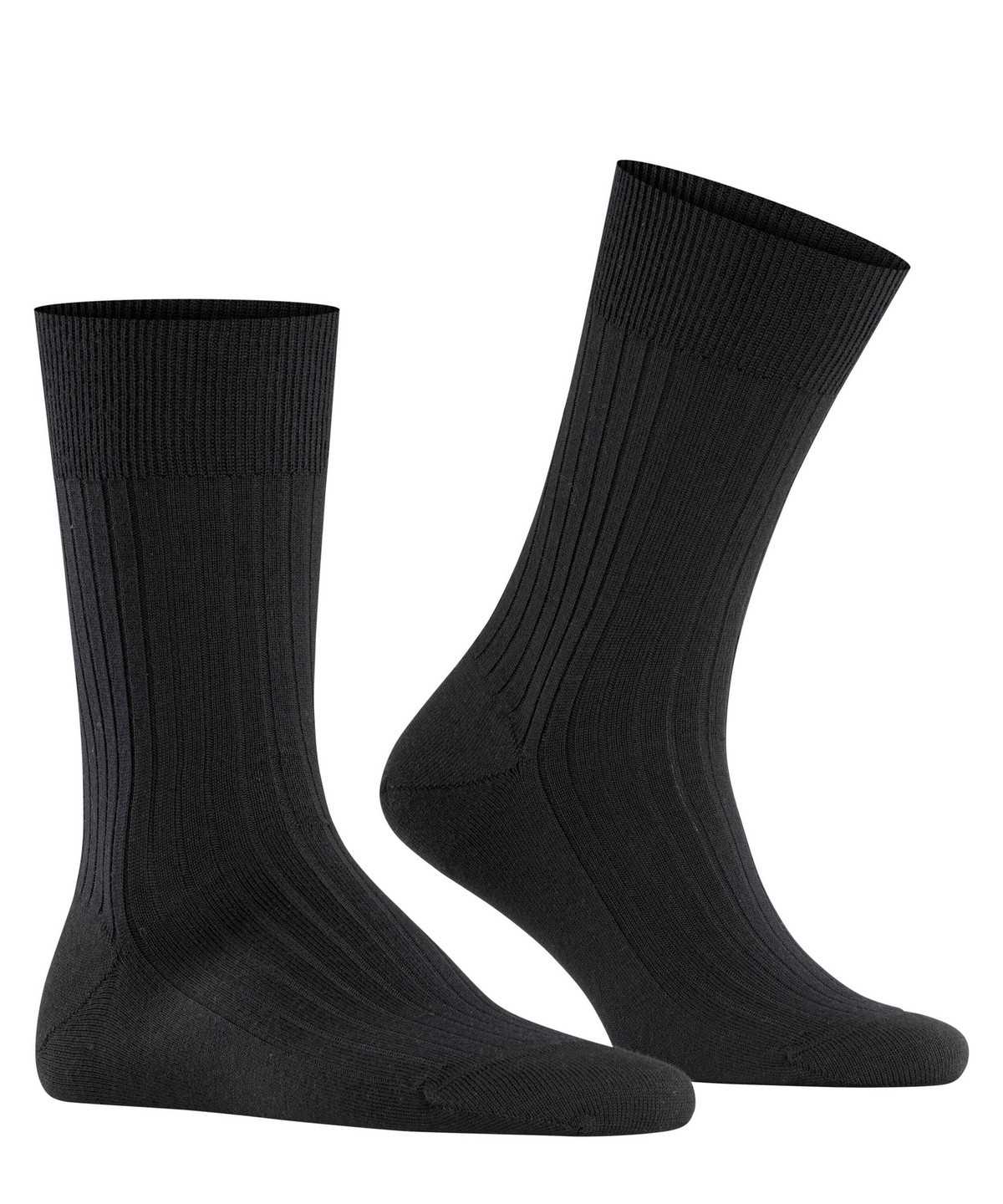 Falke Bristol Pure Socks Sokken Heren Zwart | LIJ-102573