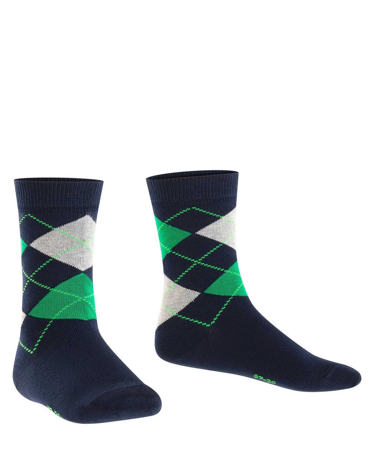 Falke Classic Argyle Socks Sokken Kinderen Blauw | GHD-289617