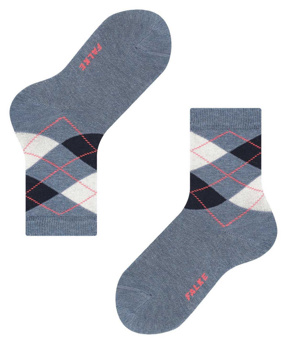 Falke Classic Argyle Socks Sokken Kinderen Blauw | XSR-735941