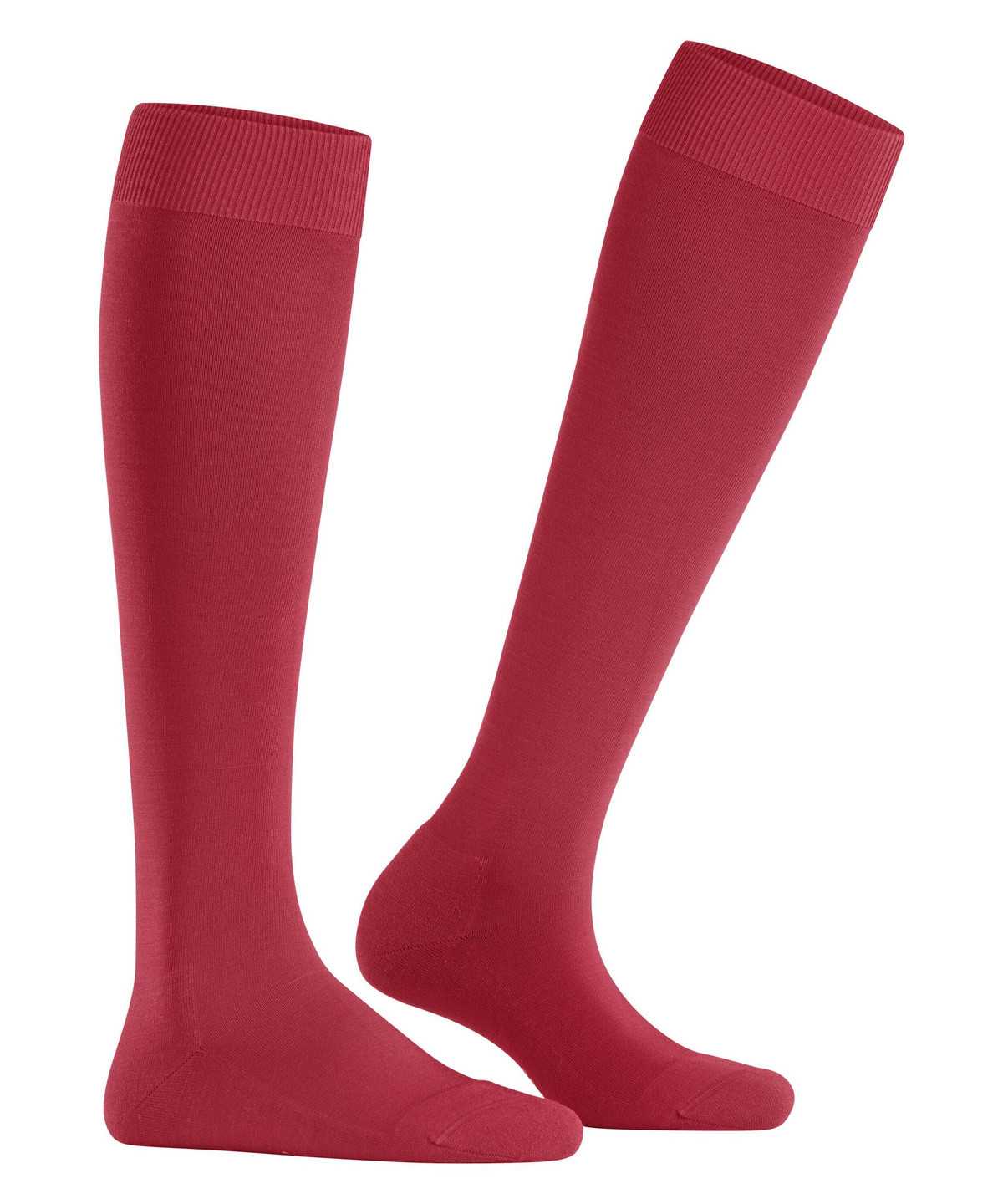 Falke ClimaWool Knee-high Socks Sokken Dames Rood | NVP-861304