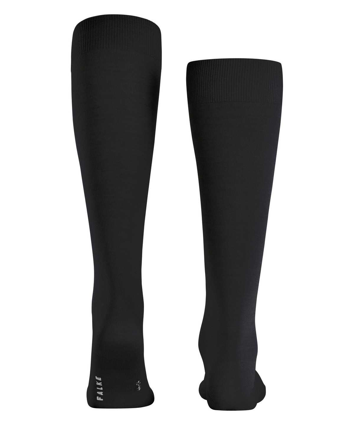 Falke ClimaWool Knee-high Socks Sokken Heren Zwart | GXW-425198