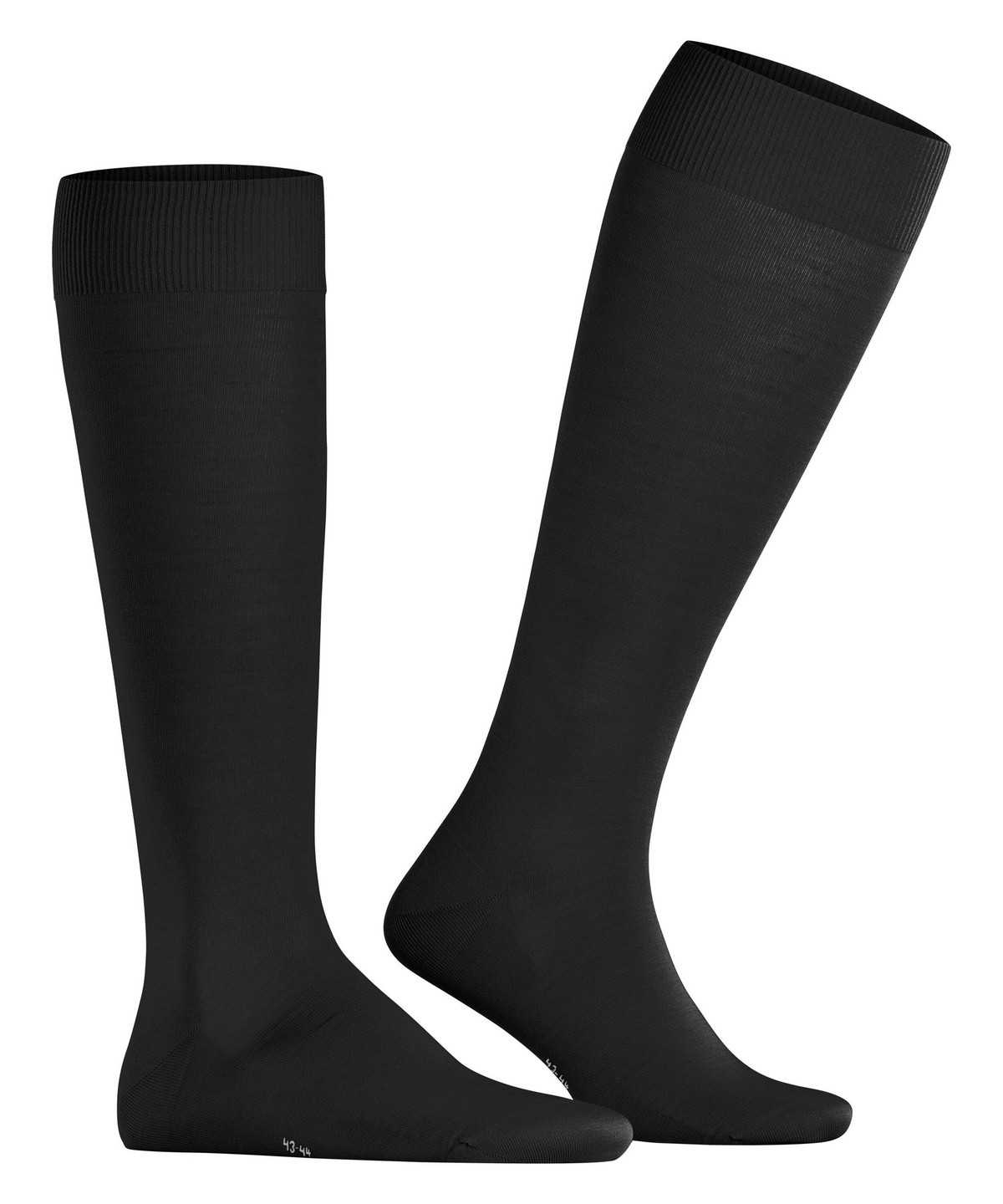 Falke ClimaWool Knee-high Socks Sokken Heren Zwart | GXW-425198