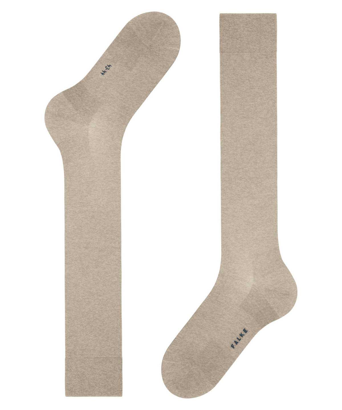 Falke ClimaWool Knee-high Socks Sokken Heren Beige | EJH-508174