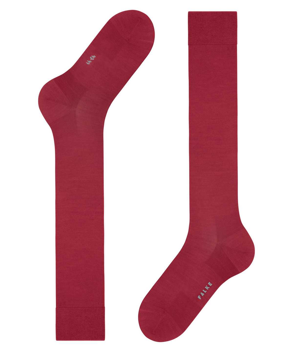 Falke ClimaWool Knee-high Socks Sokken Heren Rood | IHJ-095672