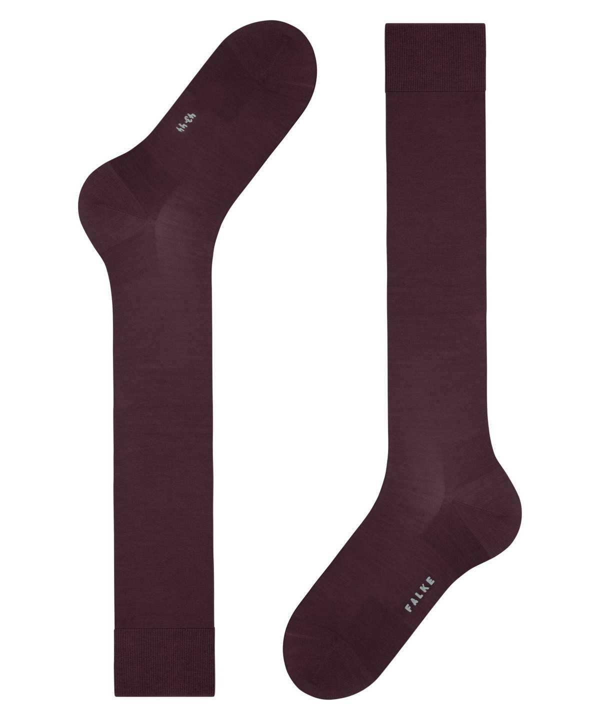 Falke ClimaWool Knee-high Socks Sokken Heren Rood | NTO-132650