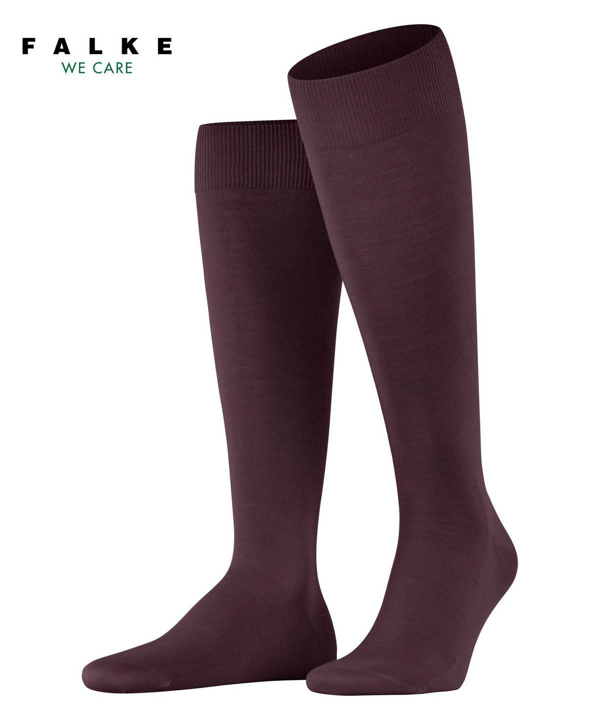 Falke ClimaWool Knee-high Socks Sokken Heren Rood | NTO-132650