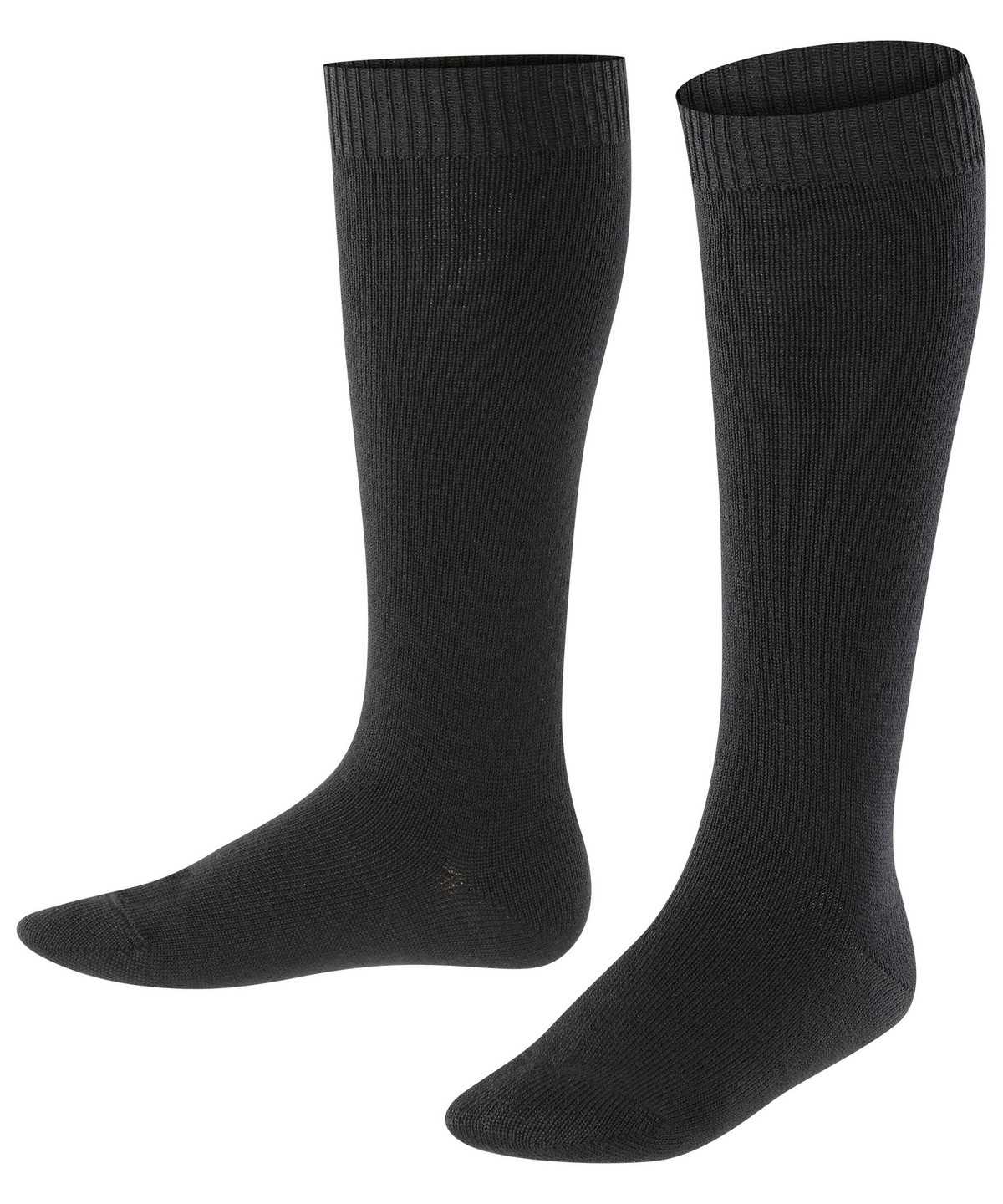 Falke Comfort Wool Knee-high Socks Sokken Kinderen Zwart | HBY-360981