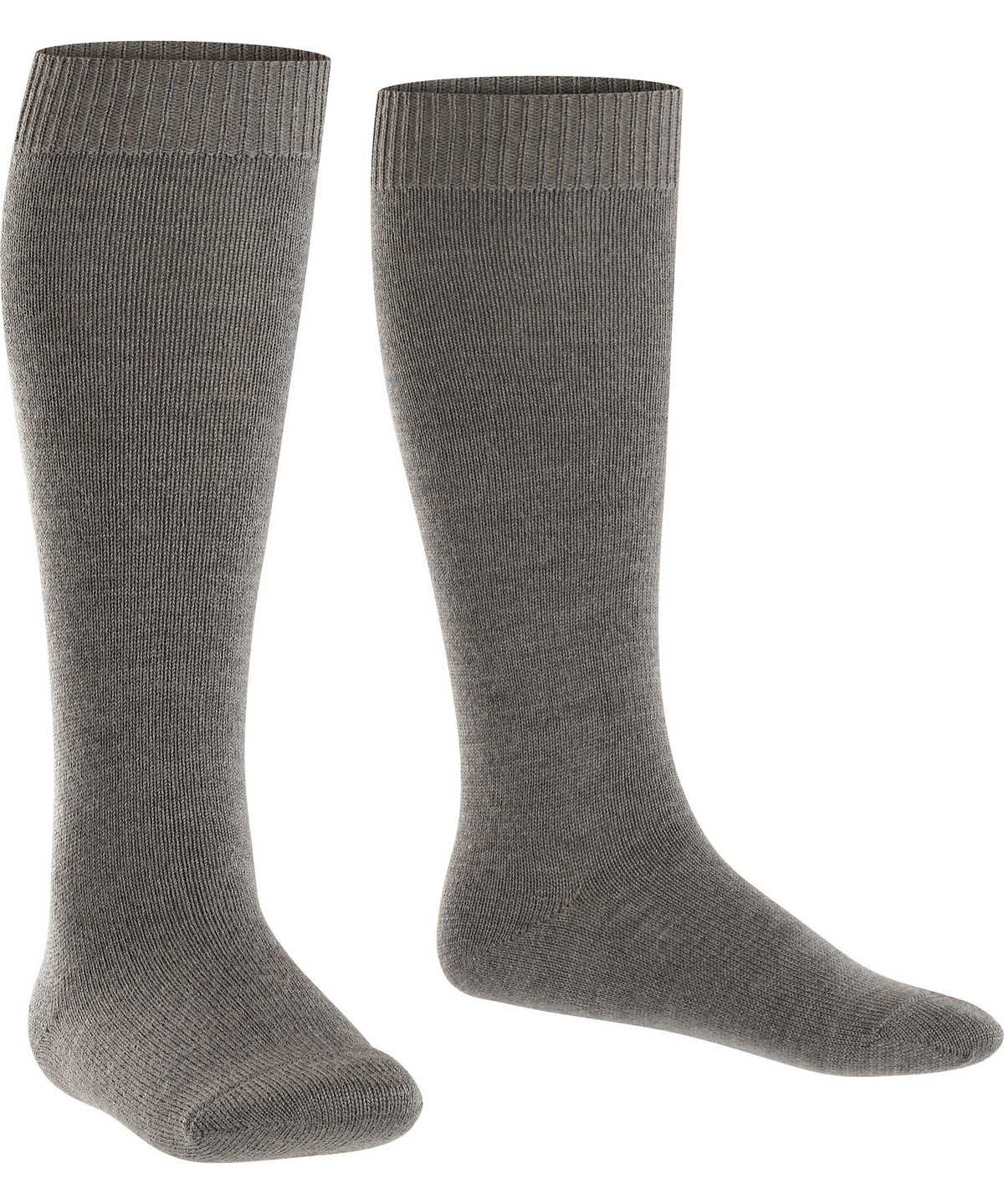 Falke Comfort Wool Knee-high Socks Sokken Kinderen Grijs | YGH-612908