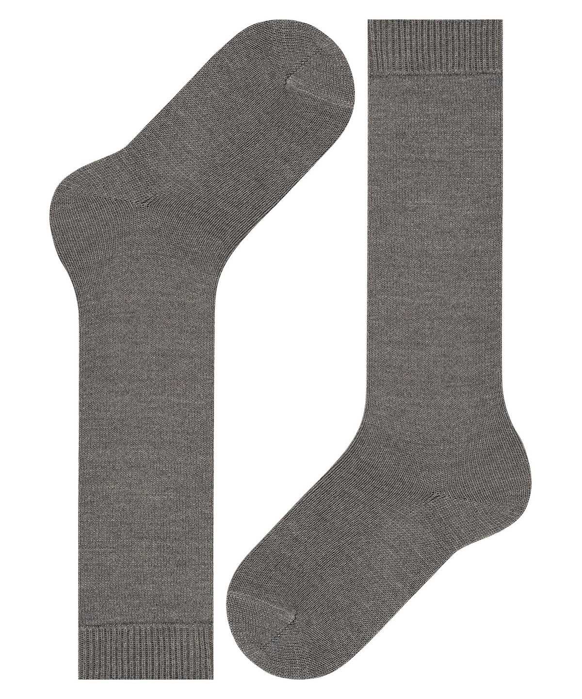 Falke Comfort Wool Knee-high Socks Sokken Kinderen Grijs | YGH-612908