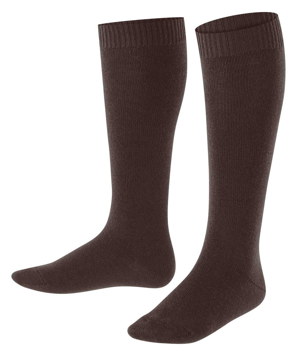 Falke Comfort Wool Knee-high Socks Sokken Kinderen Bruin | MUQ-072641