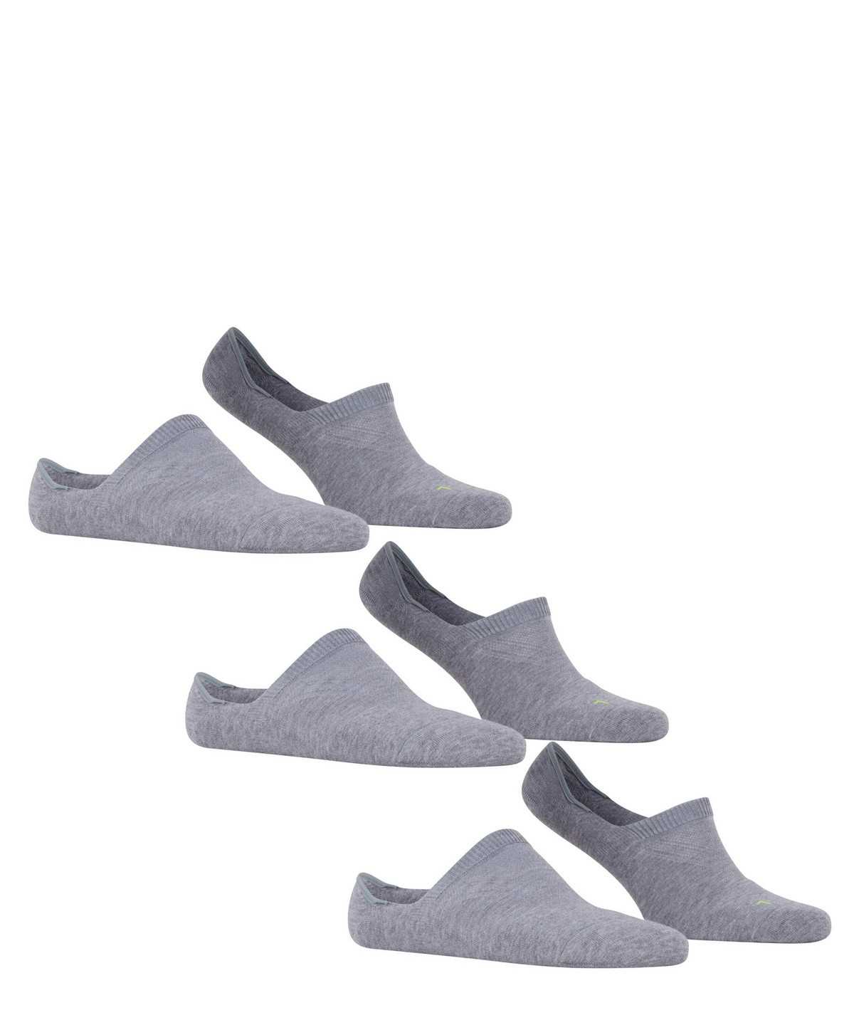 Falke Cool Kick 3-Pack Invisibles No Show Socks Dames Grijs | TJG-625903