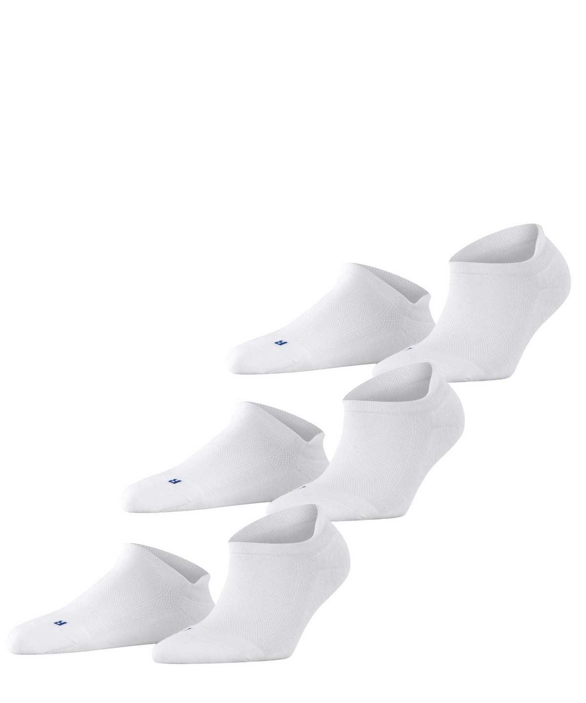 Falke Cool Kick 3-Pack Sneaker Socks Sokken Heren Wit | DBT-145807